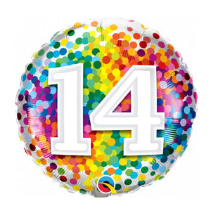 14th Birthday Helium Balloons - Various Designs