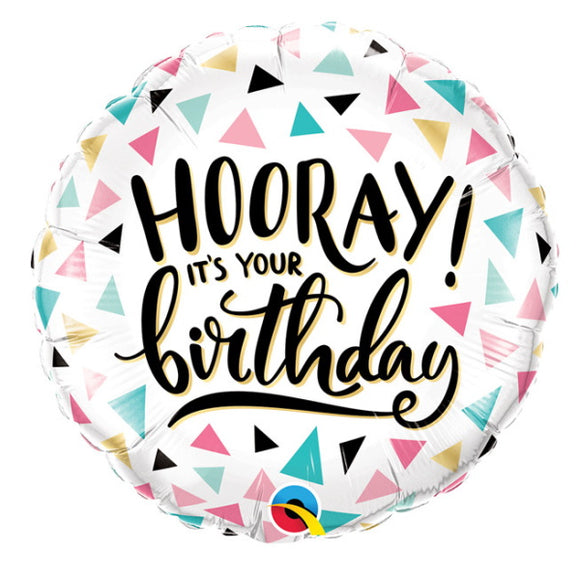 Hooray! It's Your Birthday - Helium Filled Balloon