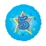 5th Birthday Helium Balloons - Various Designs
