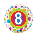 8th Birthday Helium Balloons - Various Designs