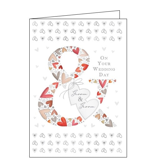 Quire Wedding Day cards on your wedding day Mr and Mr groom and groom card congratulations Nickery Nook 