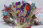 50th Birthday - 3d Second Nature pop up card