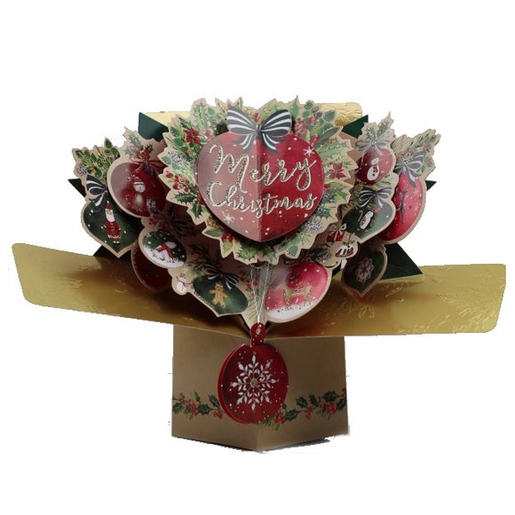 Christmas Bouquet - 3d pop up card