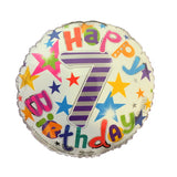 7th Birthday Helium Balloons - Various Designs