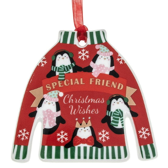 Special Friend - Christmas jumper hanging decorations
