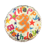 3rd Birthday Helium Balloons - Various Designs