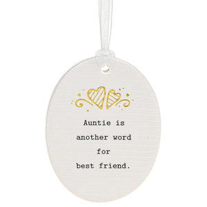 'Auntie' Is Another Word For Best Friend plaque