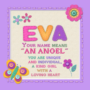 Tidybirds name meanings name definition plaque for kids EVA  Nickery Nook