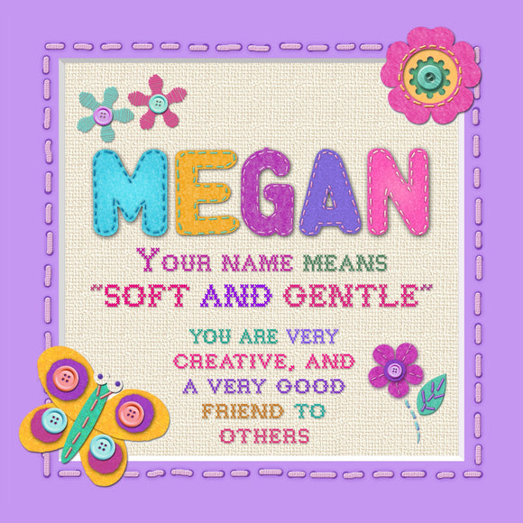 Heartfelt Names - Megan
