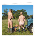 On a shoot - cheeky greetings card