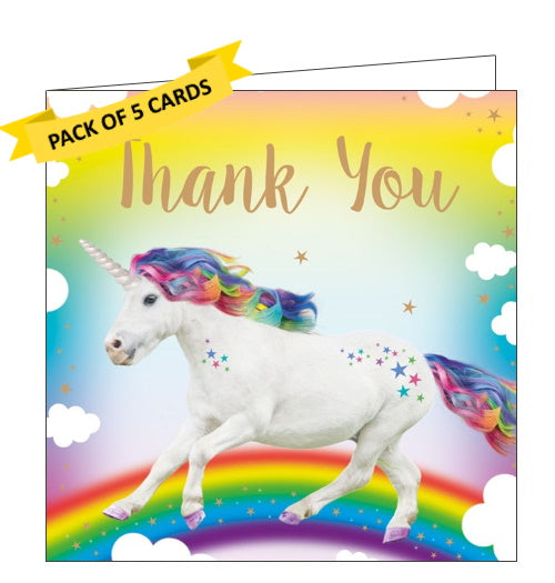 Tracks publishing unicorn pack of thank you cards kids