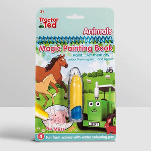 From Tractor Ted this magic colouring book is an excellent mess-free activity that will keep children entertained wherever they are! Four fantastic animal pictures to "paint" using the water pen. See the hidden colours magically appear. Use again and again! The perfect little book to take on trips out.