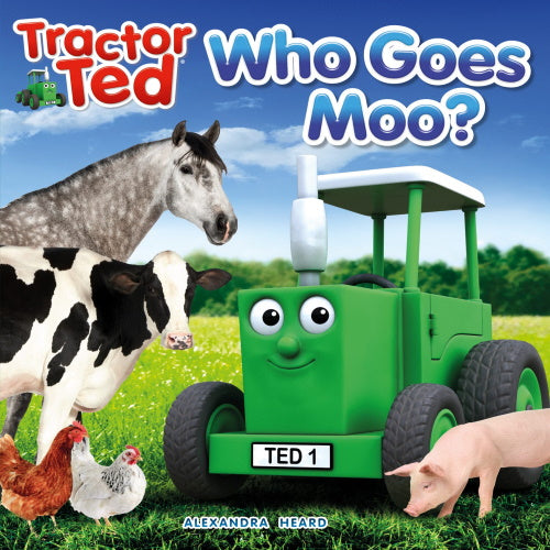 Tractor Ted reading book who goes moo