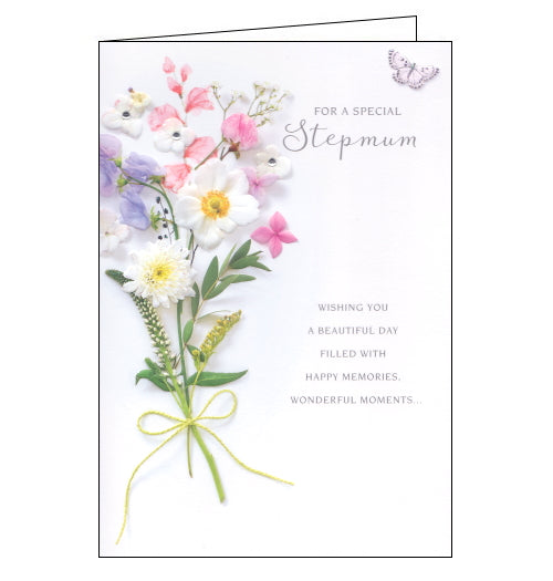 UKG Gibson flowers birthday card for stepmum