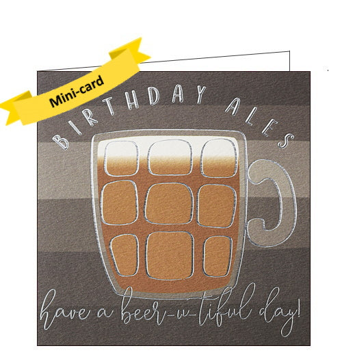 Wendy Jones Blackett real ale tankard beer birthday card