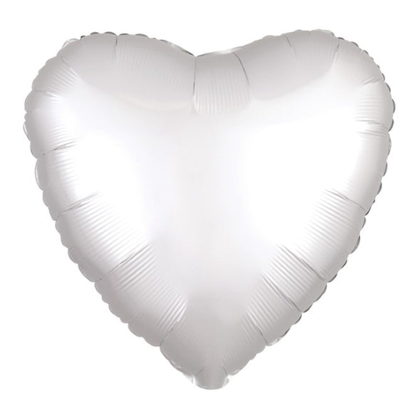 White Heart - Helium-Filled Balloon
