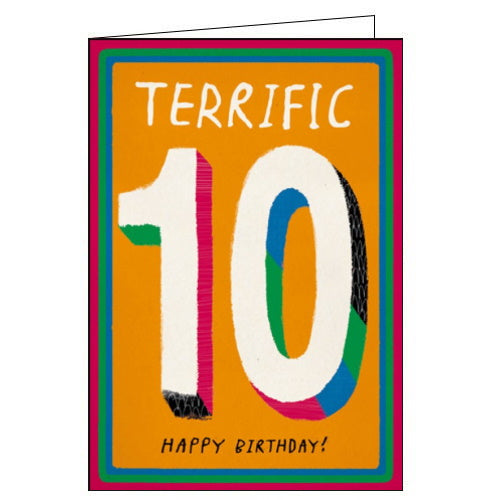10th Birthday card