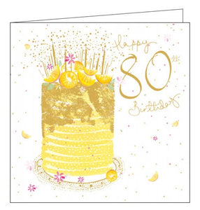 80th Birthday card