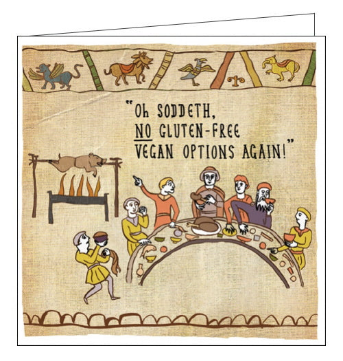 Woodmansterne Hysterical Heritage History gluten free card