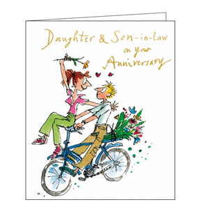 Woodmansterne Quentin Blake daughter and son in law anniversary card