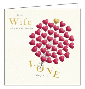 To my Wife on our Anniversary card