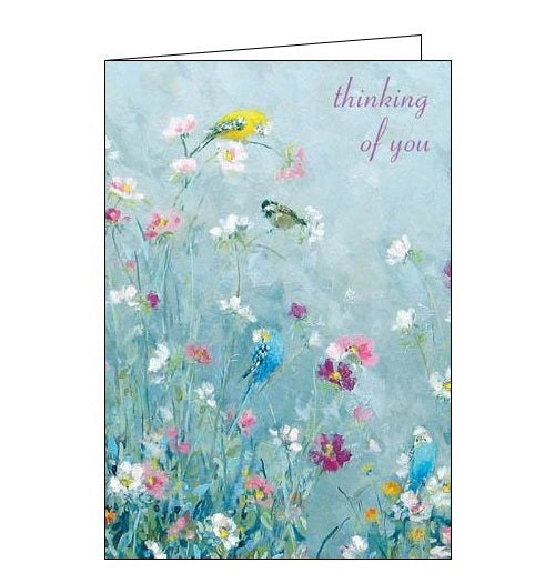 Woodmansterne cards. Designed by Fletcher Prentice. Sweet Sounds - birds thinking of you card from Nickery Nook