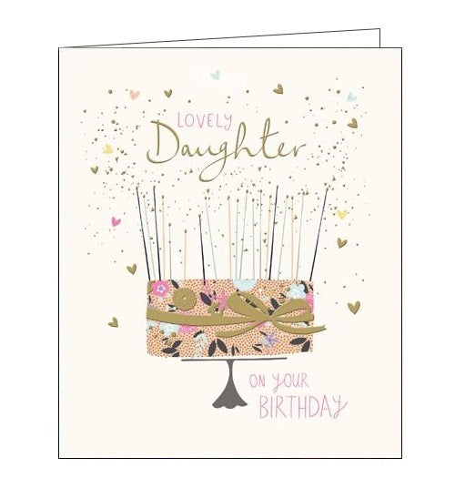 Woodmansterne Peach and Prosecco Lovely Daughter Birthday card Nickery Nook