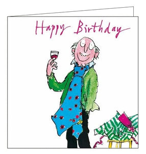 Woodmansterne Quentin Blake Happy Birthday glad rags card Nickery Nook