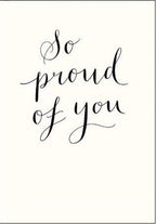 Woodmansterne so proud of you congratulations card Nickery Nook