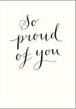 Woodmansterne so proud of you congratulations card Nickery Nook