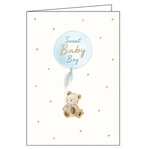 Woodmansterne sweet new baby boy card