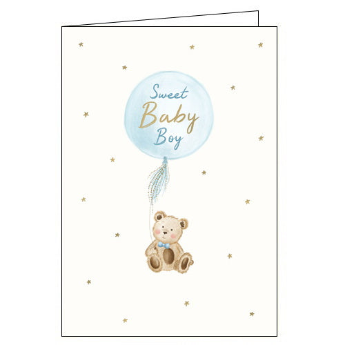 Woodmansterne sweet new baby boy card