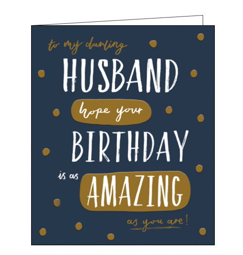 Woodmansterne darling husband birthday card