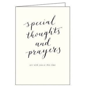 Special Thoughts and Prayers - sympathy card