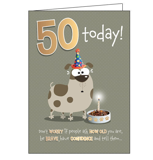 50 Today - birthday card