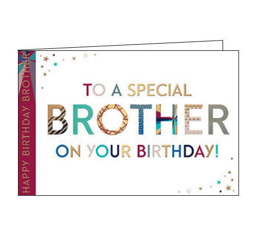 To a special Brother on your birthday card