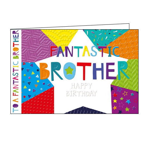 Fantastic Brother - birthday card