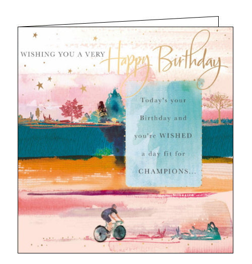 A day fit for champions- Birthday card