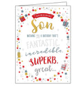 You're One In A Million Son - Birthday card