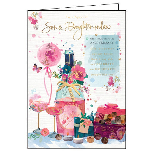 To a Special Son & Daughter - in-Law - Anniversary card