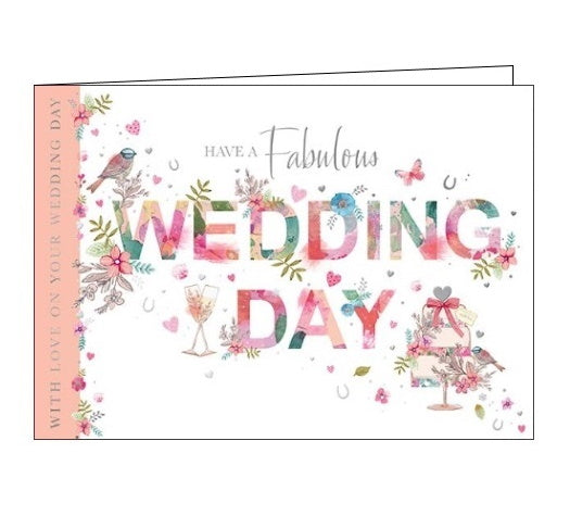Words 'n' Wishes blossom have a fabulous wedding day card Nickery Nook