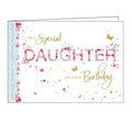 Words 'n' Wishes flowers butterflies to a special daughter on your birthday daughter birthday card Nickery Nook