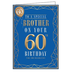 Words 'n' Wishes special brother on your 60th birthday card Nickery Nook