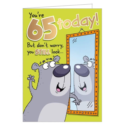 65th Birthday card