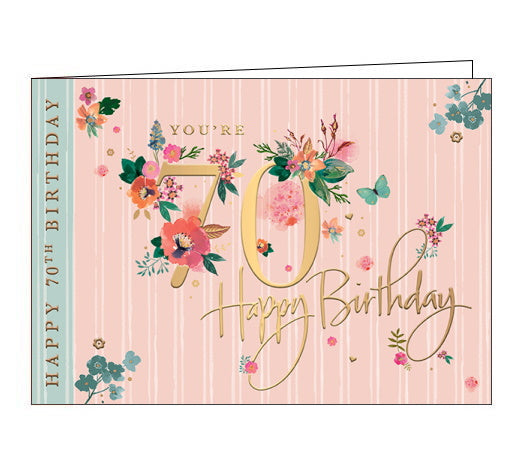 Happy 70th Birthday - Birthday Card