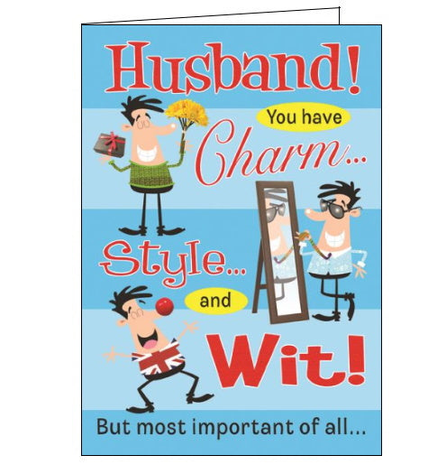 Words and Wishes funny husband birthday card