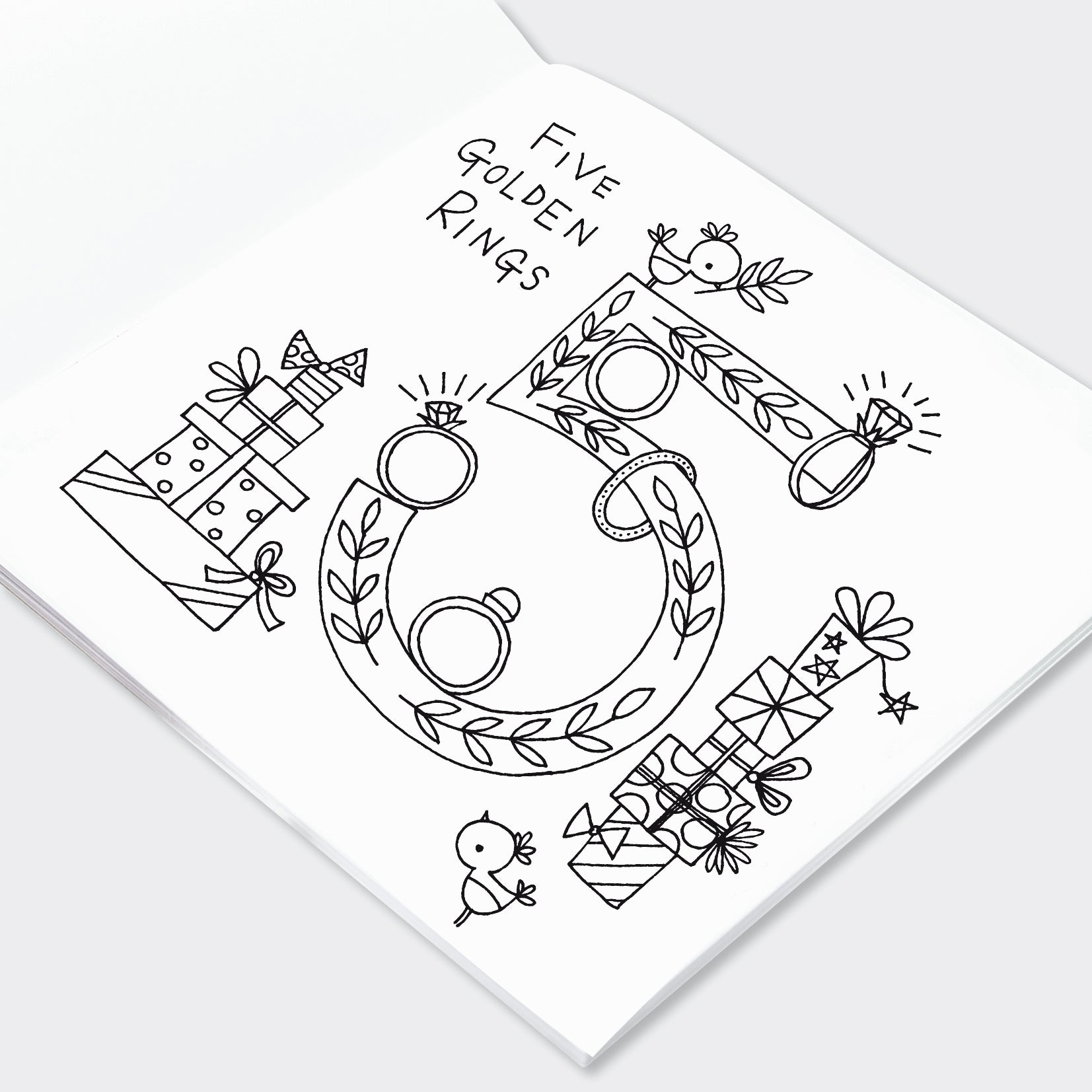 12 Days of Christmas Colouring Book - Rachel Ellen