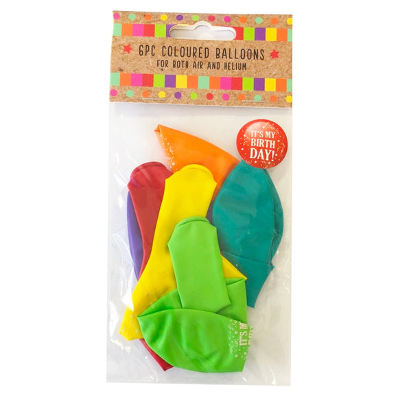 This pack of 6 uninflated balloons is ideal for any birthday celebration. Designed to inflate to 11