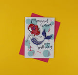 Yours Truly mermaid wishes on your birthday cards for kids Nickery Nook