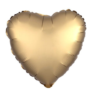 gold heart helium balloon